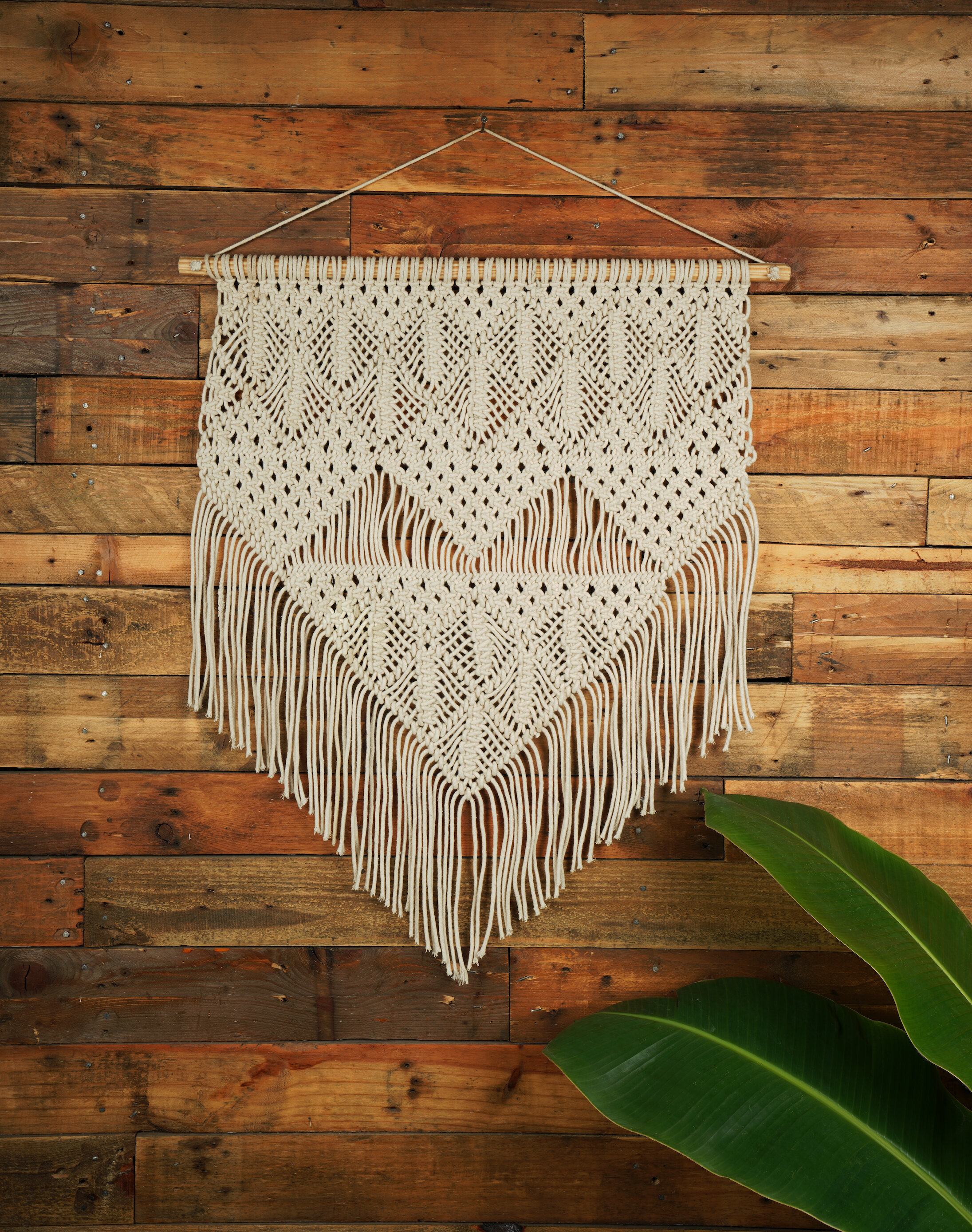 Cotton Dakota Fields Rustic Macrame Wall Hanging with good Rod